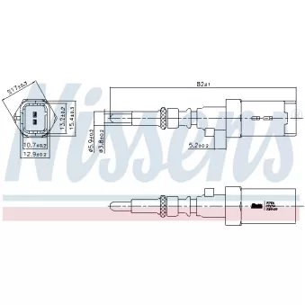 Sonde, température du liquide de refroidissement NISSENS 207016