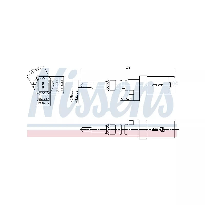 Sonde, température du liquide de refroidissement NISSENS 207016