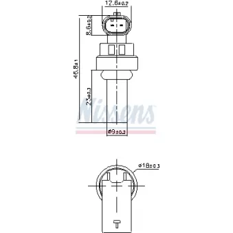 Sonde, température du liquide de refroidissement NISSENS 207035