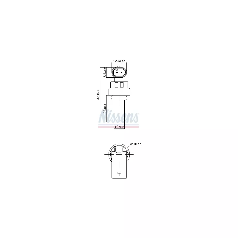 Sonde, température du liquide de refroidissement NISSENS 207035