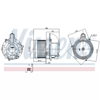 Pulseur d'air habitacle NISSENS 87523