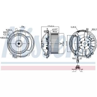 Pulseur d'air habitacle NISSENS 87527