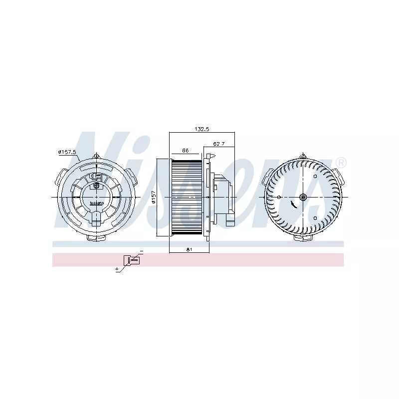 Pulseur d'air habitacle NISSENS 87650