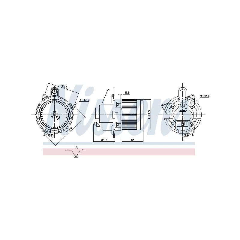 Pulseur d'air habitacle NISSENS 87846