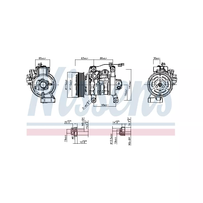 Compresseur, climatisation NISSENS 891130