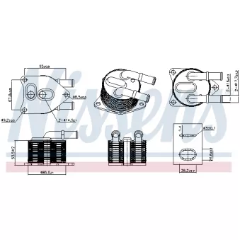 Radiateur d'huile de boîte automatique NISSENS 91508