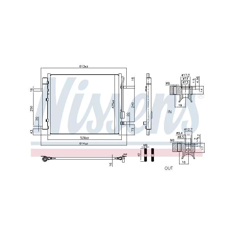 Condenseur, climatisation NISSENS 941028