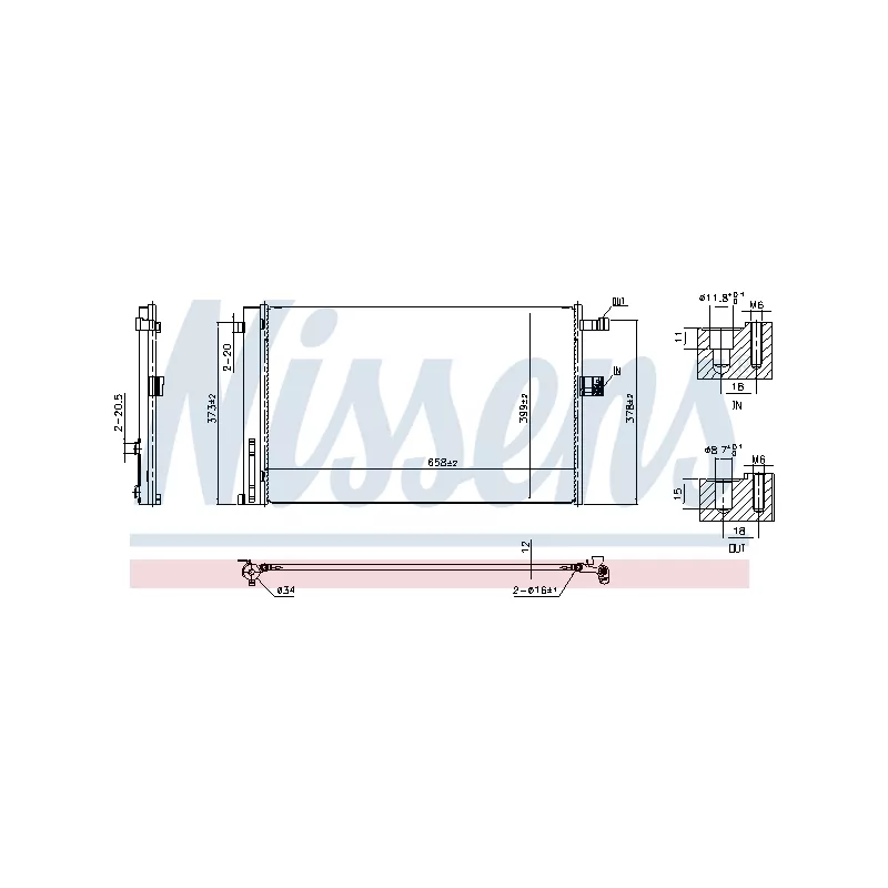 Condenseur, climatisation NISSENS 941356