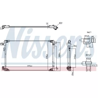 Condenseur, climatisation NISSENS 941375