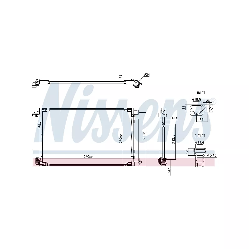 Condenseur, climatisation NISSENS 941375