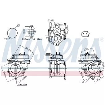 Vanne EGR NISSENS 98521