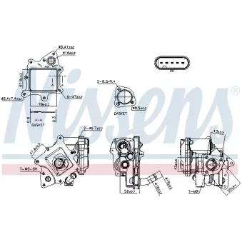 Vanne EGR NISSENS 98524