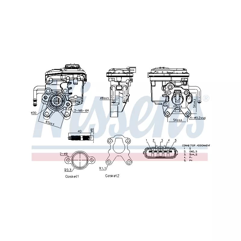Vanne EGR NISSENS 98555