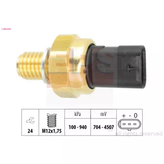 Capteur, pression d'huile EPS 1.980.004