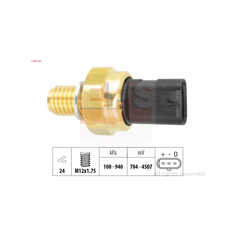 Capteur, pression d'huile EPS 1.980.004