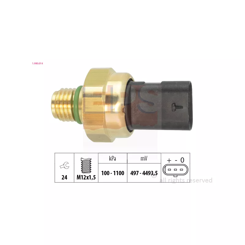 Capteur, pression d'huile EPS 1.980.014
