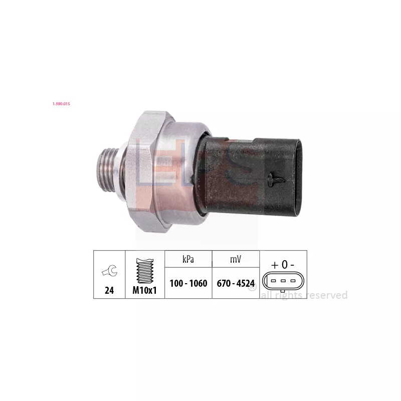 Capteur, pression d'huile EPS 1.980.015