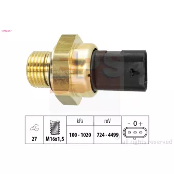 Capteur, pression d'huile EPS 1.980.017