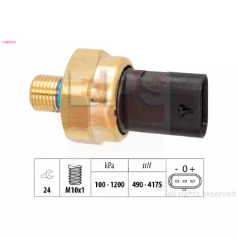 Capteur, pression d'huile EPS 1.980.018