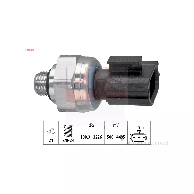 Pressostat, climatisation EPS 1.980.027