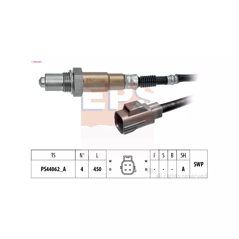Sonde lambda EPS 1.998.601
