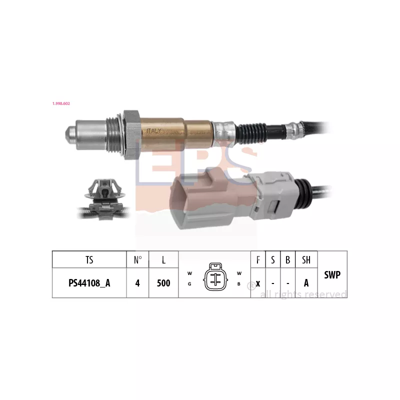 Sonde lambda EPS 1.998.602