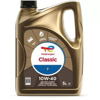 Huile moteur 10W-40 Classic 7 - 5L TotalEnergies 213691