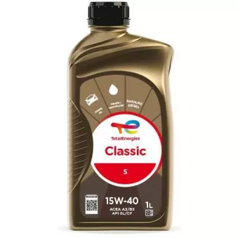 Huile moteur 15W-40 Classic 5 - 1L TotalEnergies