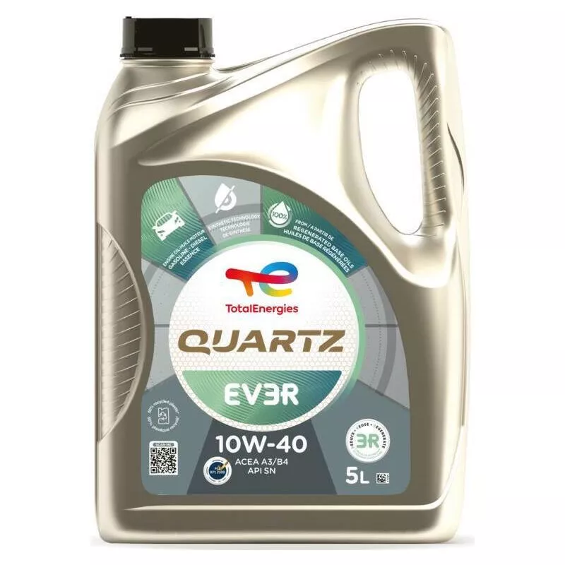 Huile moteur 10W-40 QUARTZ EV3R - 5L TotalEnergies 231874