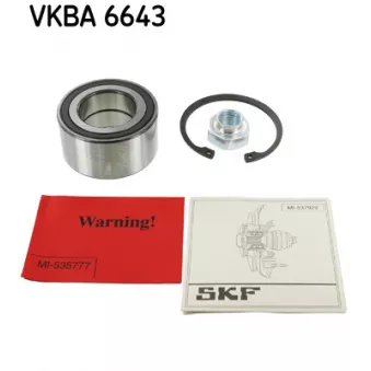 Roulement de roue avant SKF VKBA 6643