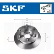 Jeu de 2 disques de frein avant SKF VKBD 80157 S1 - Visuel 2