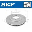 Jeu de 2 disques de frein avant SKF VKBD 80340 V2 - Visuel 2