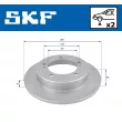 Jeu de 2 disques de frein avant SKF VKBD 80399 S2 - Visuel 2