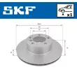 Jeu de 2 disques de frein avant SKF VKBD 80410 V1 - Visuel 2