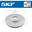 Disque de frein avant droit SKF VKBD 80484 V1 - Visuel 2