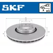 Jeu de 2 disques de frein avant SKF VKBD 80492 V1 - Visuel 2