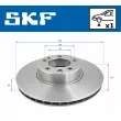 Jeu de 2 disques de frein avant SKF VKBD 80584 V1 - Visuel 2