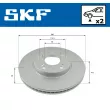 Jeu de 2 disques de frein avant SKF VKBD 80616 V2 - Visuel 2