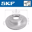 Jeu de 2 disques de frein avant SKF VKBD 80622 V2 - Visuel 2