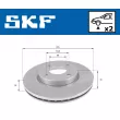 Jeu de 2 disques de frein avant SKF VKBD 80734 V2 - Visuel 2