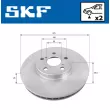 Jeu de 2 disques de frein avant SKF VKBD 80774 V2 - Visuel 2