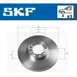 Jeu de 2 disques de frein avant SKF VKBD 80778 V1 - Visuel 2