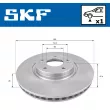 Jeu de 2 disques de frein avant SKF VKBD 81054 V1 - Visuel 2