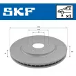 Jeu de 2 disques de frein avant SKF VKBD 81067 V1 - Visuel 2