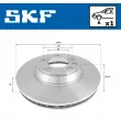 Disque de frein avant droit SKF VKBD 81077 V1 - Visuel 2