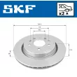 Jeu de 2 disques de frein arrière SKF VKBD 90370 V2 - Visuel 2