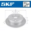 Jeu de 2 disques de frein arrière SKF VKBD 90376 S2 - Visuel 2