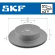 Jeu de 2 disques de frein arrière SKF VKBD 90386 V2 - Visuel 2