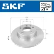 Jeu de 2 disques de frein arrière SKF VKBD 90501 S2 - Visuel 2