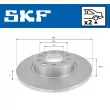 Jeu de 2 disques de frein arrière SKF VKBD 90505 S2 - Visuel 2